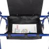 Four Wheel Walker Rollator with Fold Up Removable Back Support YF
